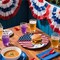 48pcs 4th of July Paper Plates, 7 Inch Red White Blue Patriotic Dessert Plates Disposable American Flag USA Party Plate Tableware Set Party Decorations for Fourth of July Memorial Day Independence Day
